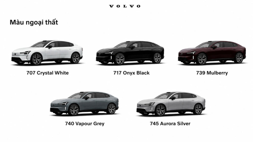 Màu sắc xe Volvo ES90