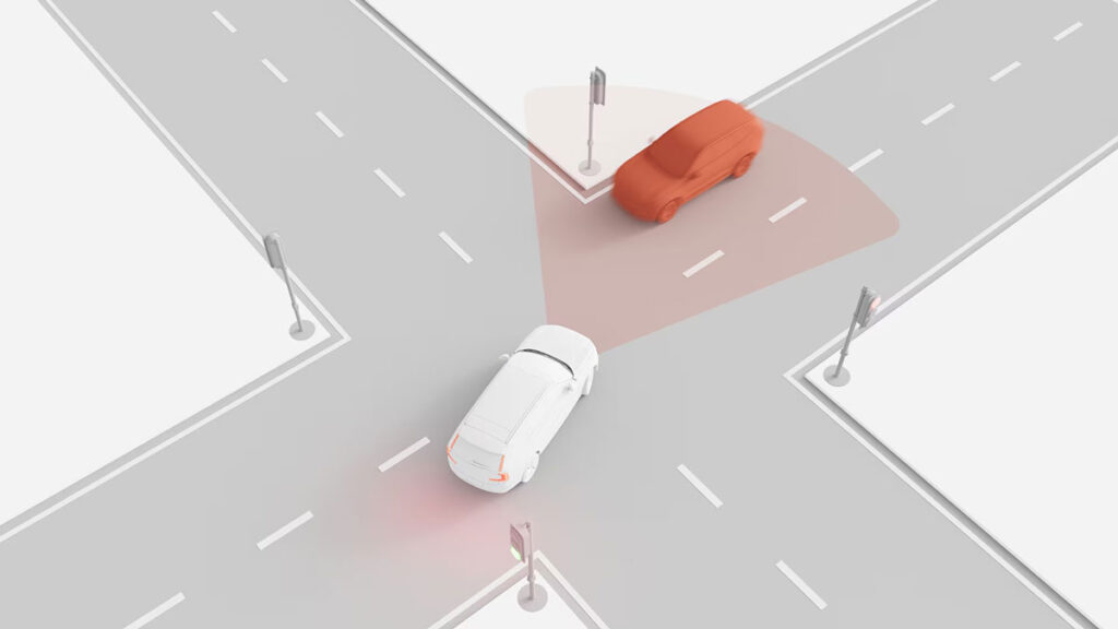 Phanh tự động tại giao lộ khi gặp vật thể chuyển động ngược chiều